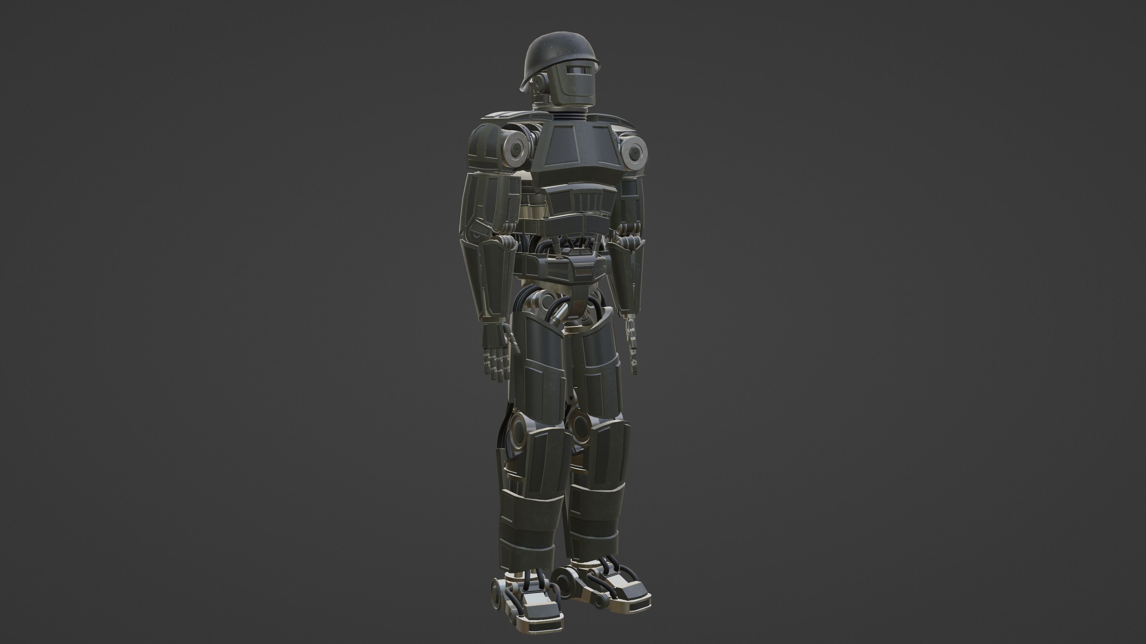 Robot Soldier Free 3D model_8