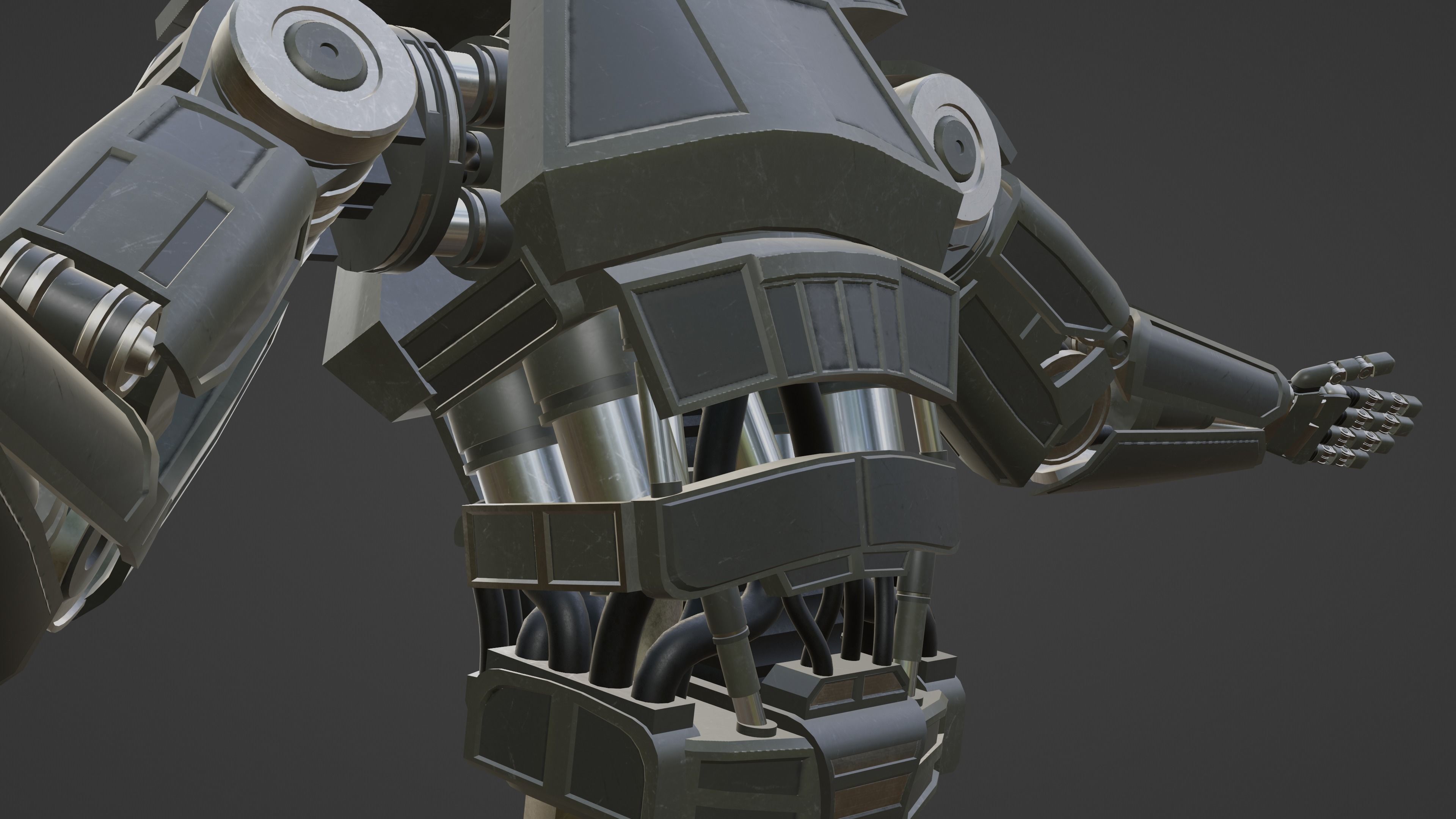 Robot Soldier Free 3D model_11