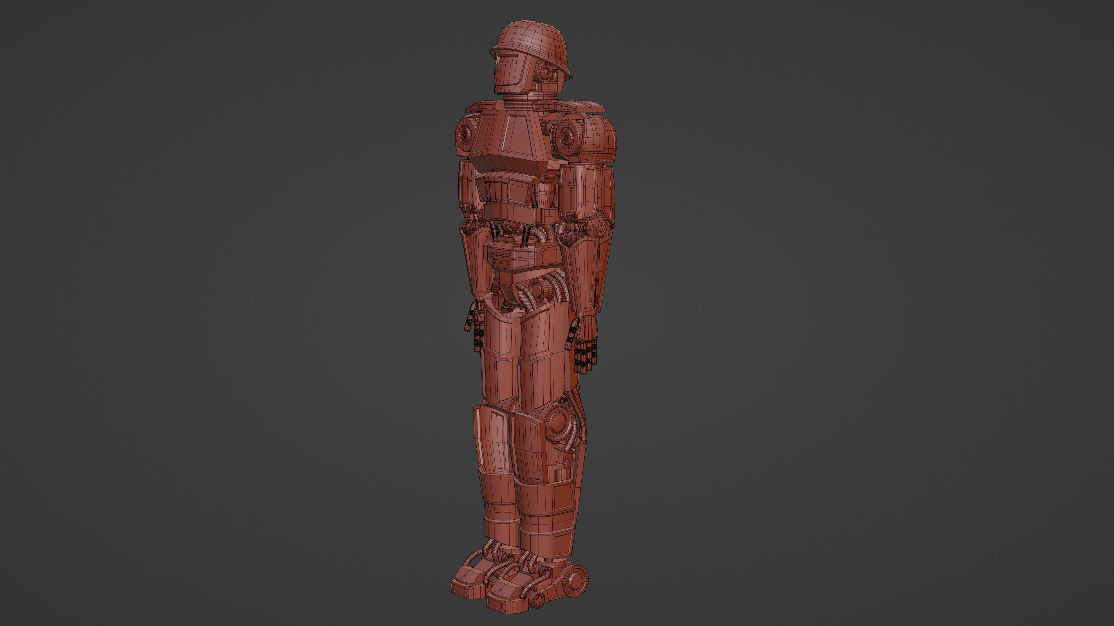 Robot Soldier Free 3D model_13