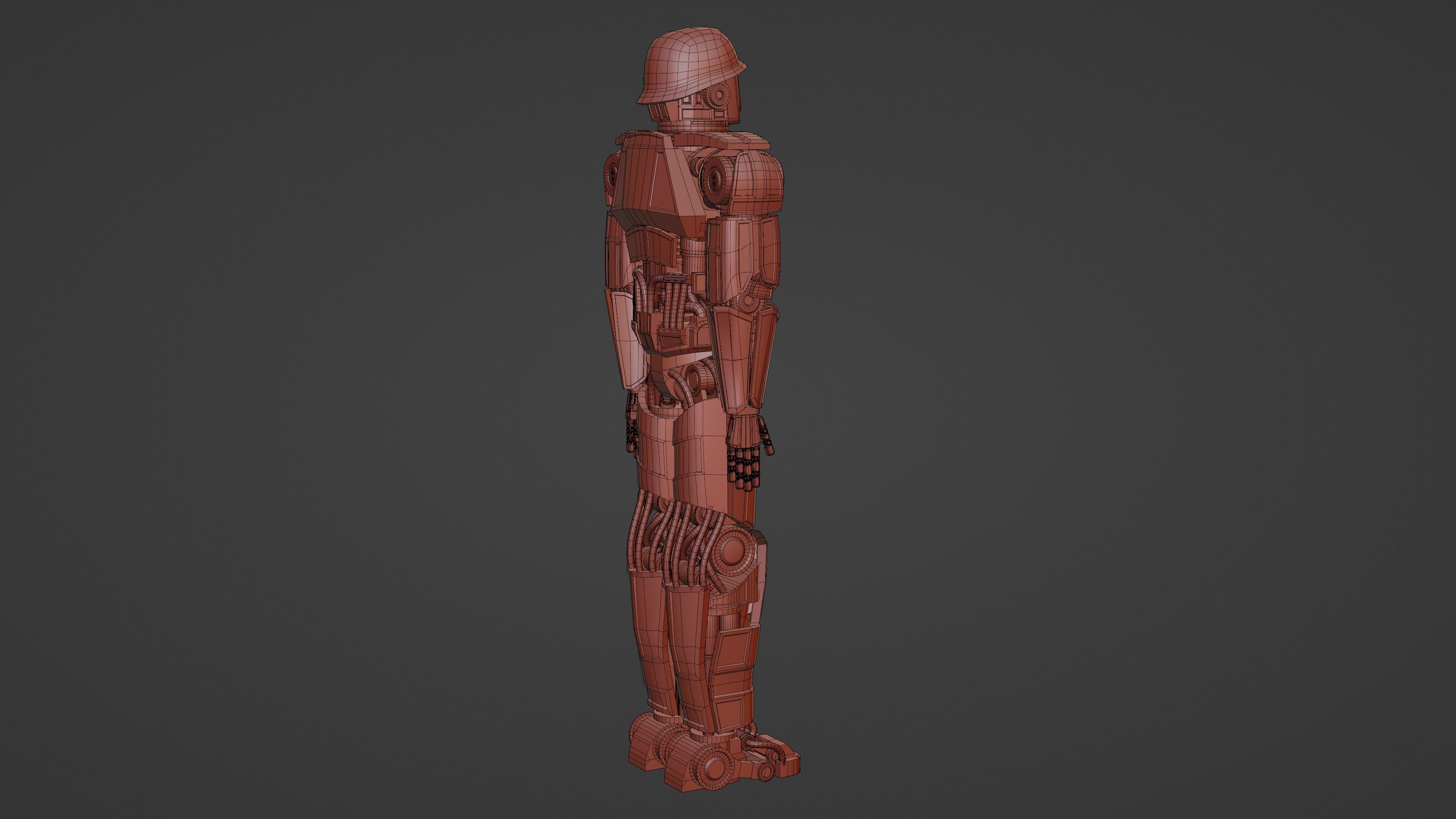 Robot Soldier Free 3D model_17
