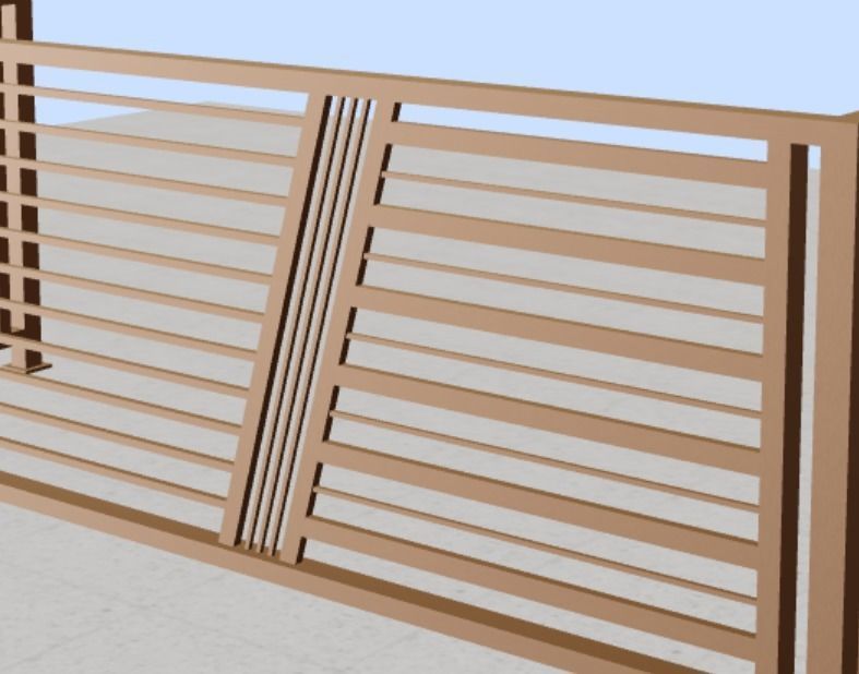 Iron balcony railing 3D model | CGTrader