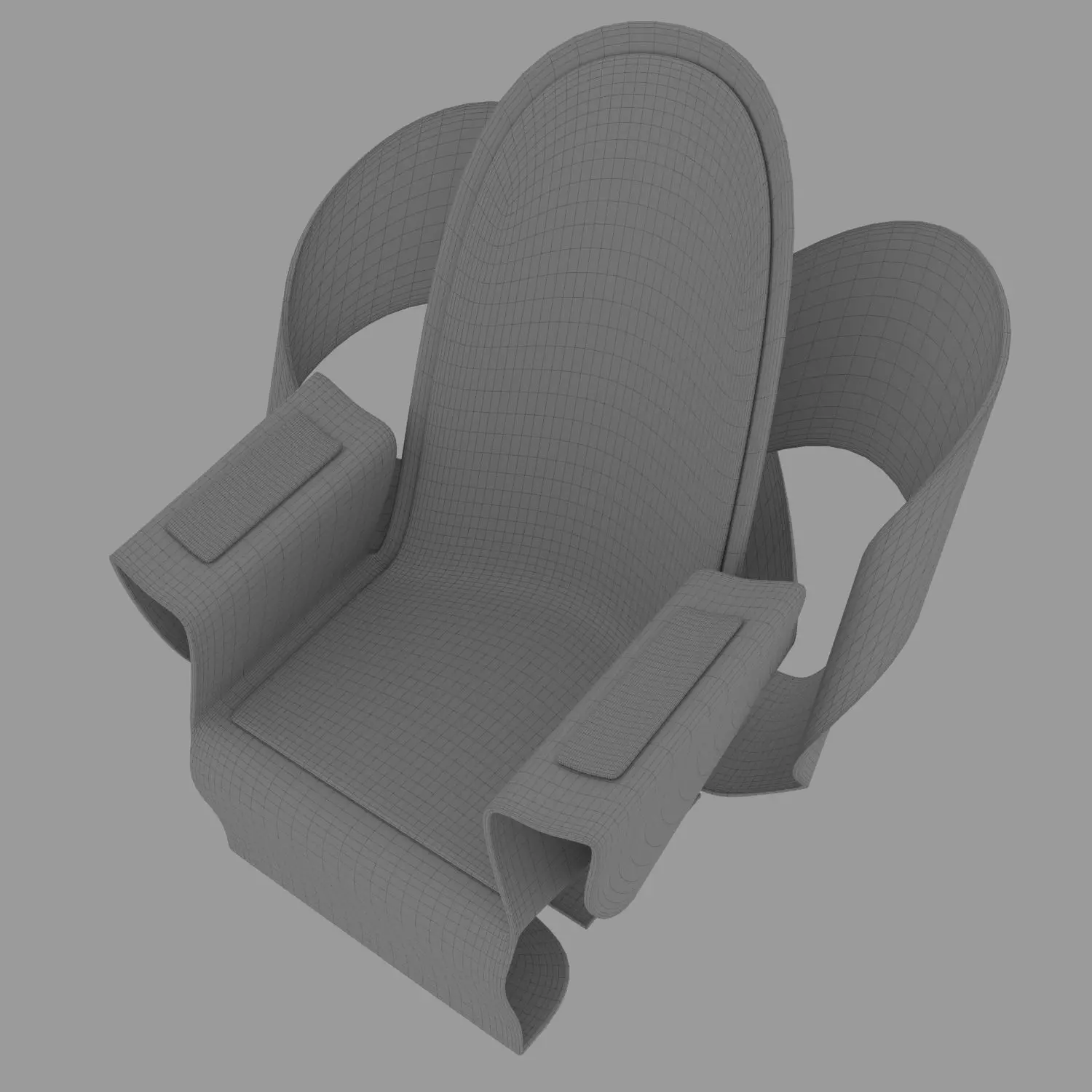 Armchair Future 3D model_0