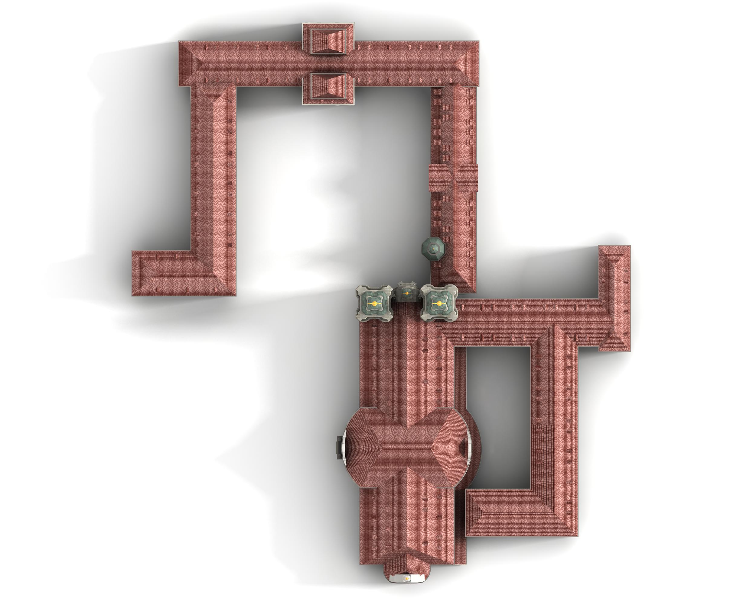 Abbey of St Gallen Switzerland 3D model_11