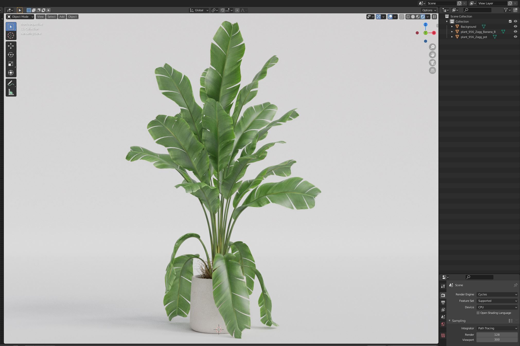Plants collection 956 3D model_6