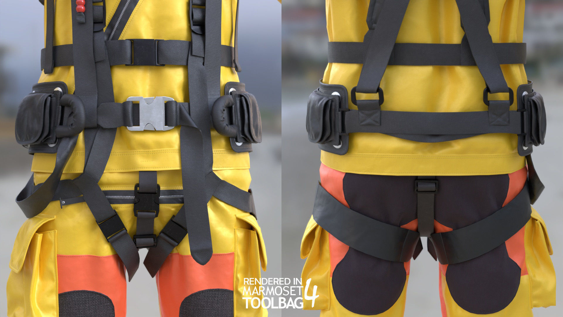 Man - Rescue Swimmer - Modular - Rigged Low-poly 3D model_10