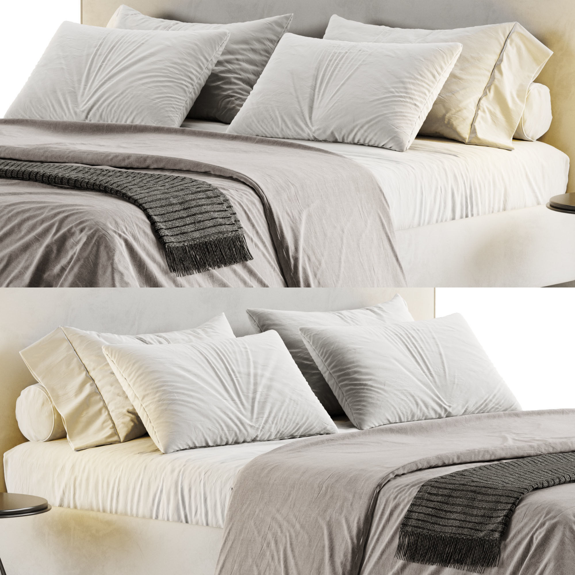 Metis Soft Bed by Wittmann 3D model_4