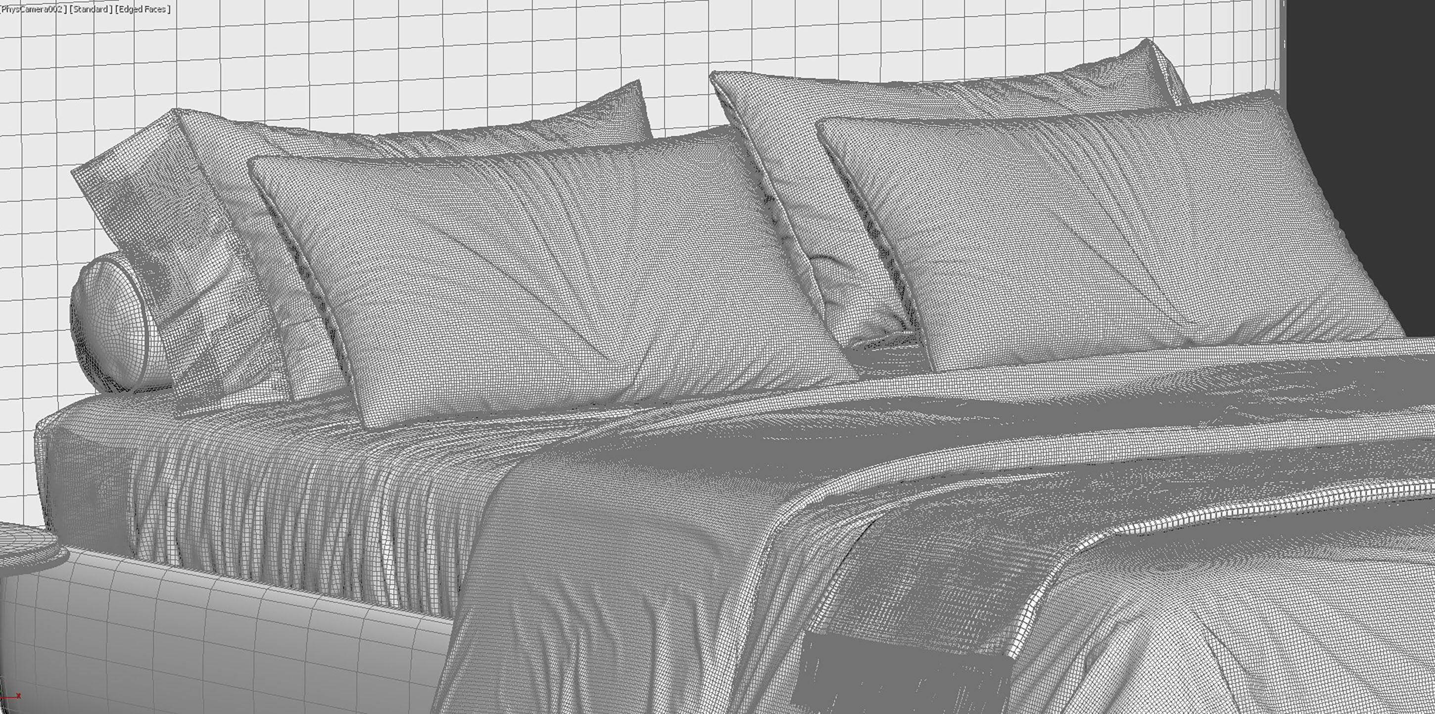 Metis Soft Bed by Wittmann 3D model_12