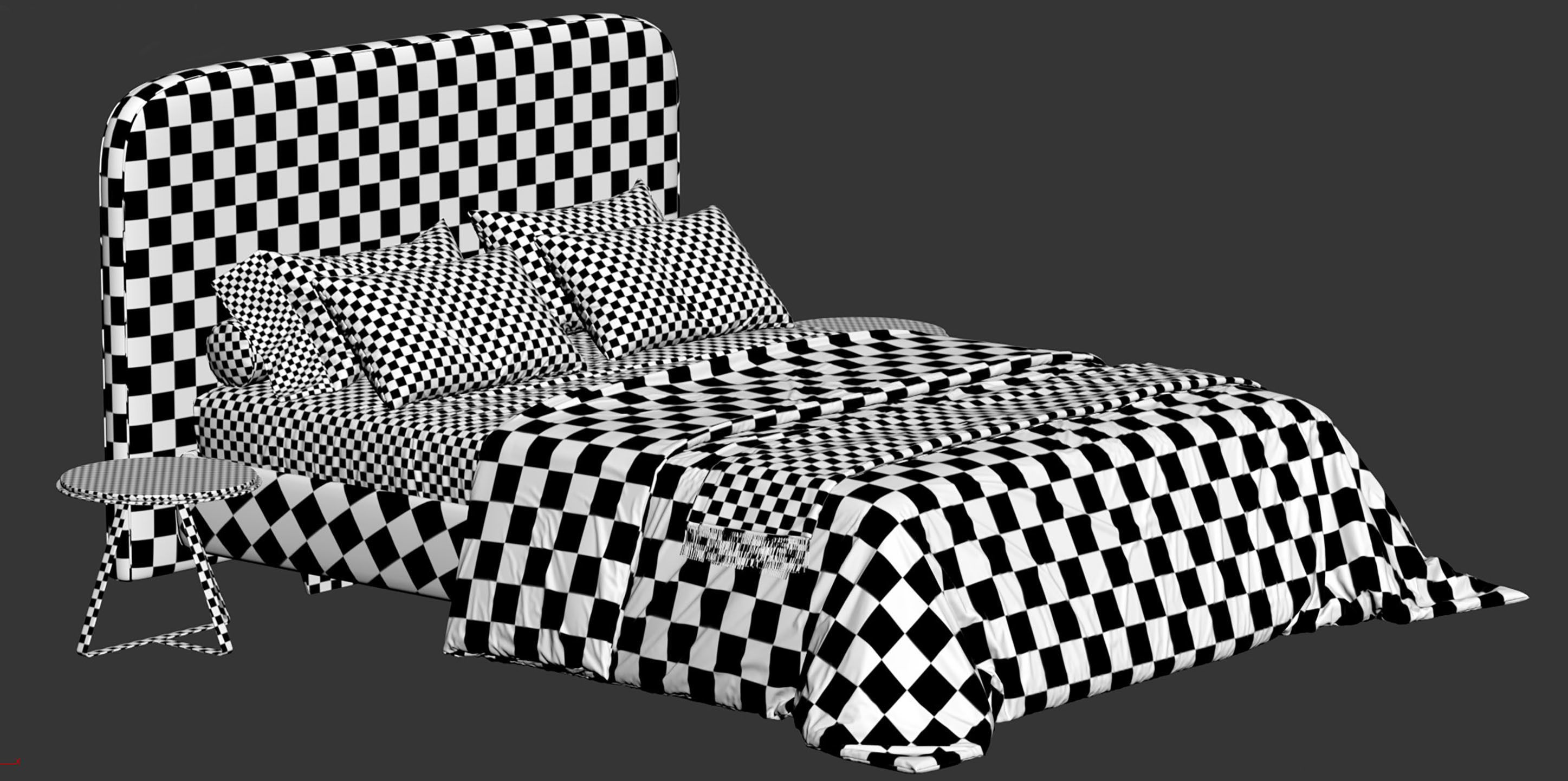 Metis Soft Bed by Wittmann 3D model_14