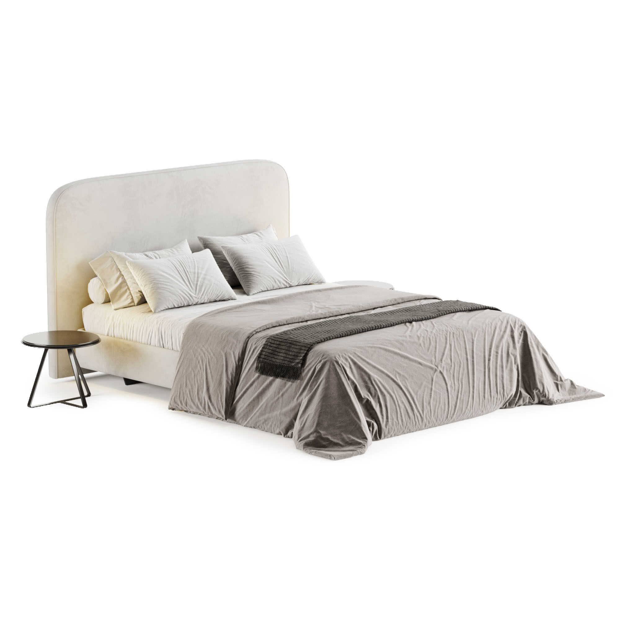 Metis Soft Bed by Wittmann 3D model_5