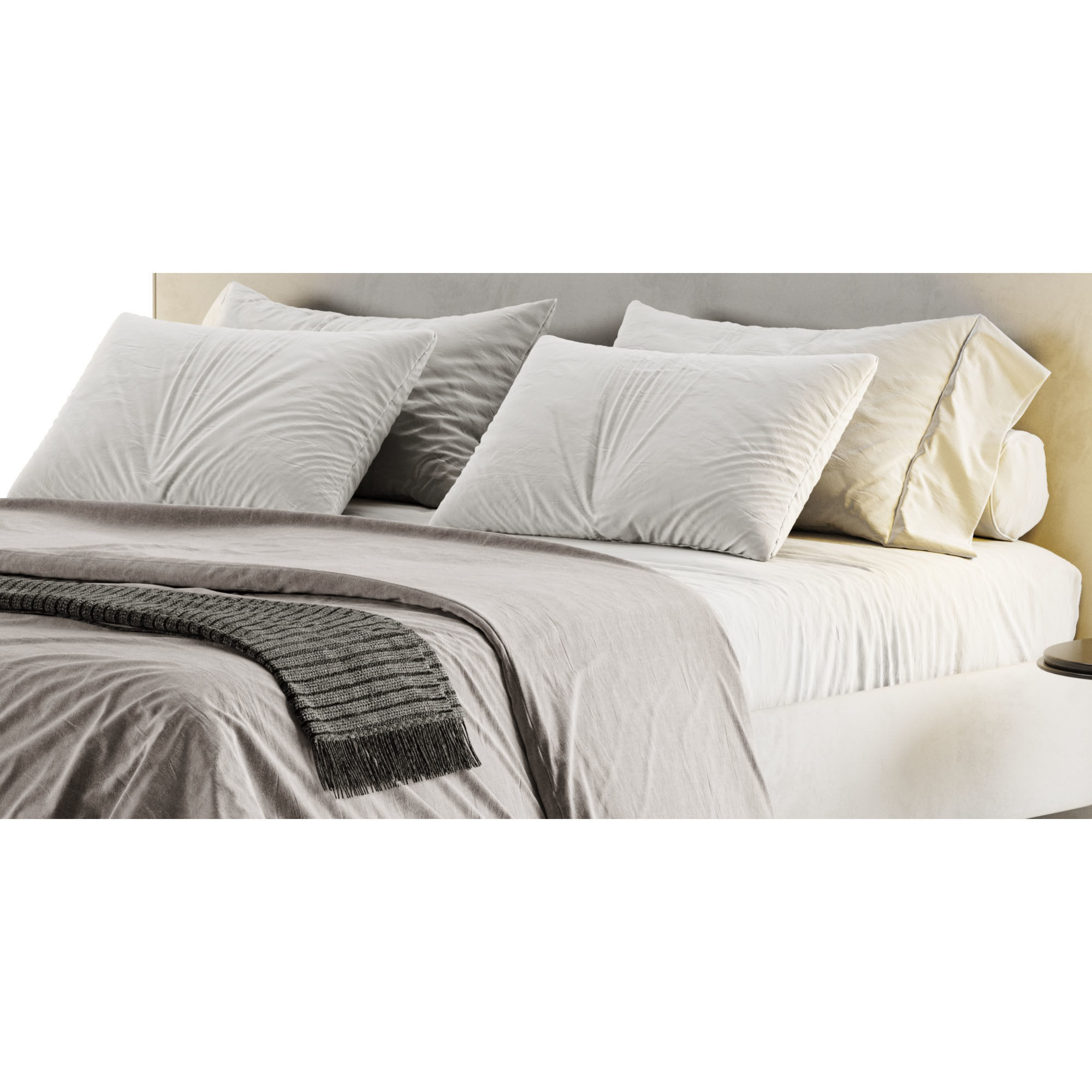 Metis Soft Bed by Wittmann 3D model_8