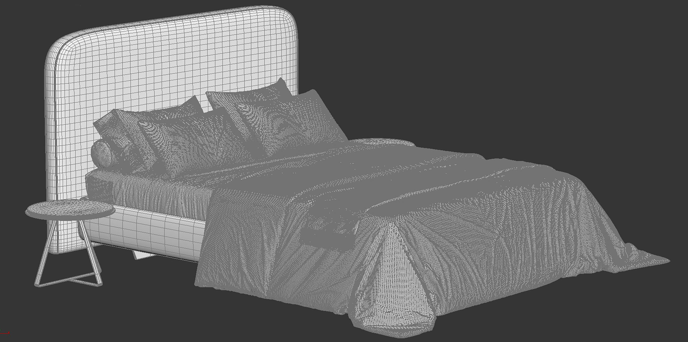 Metis Soft Bed by Wittmann 3D model_13