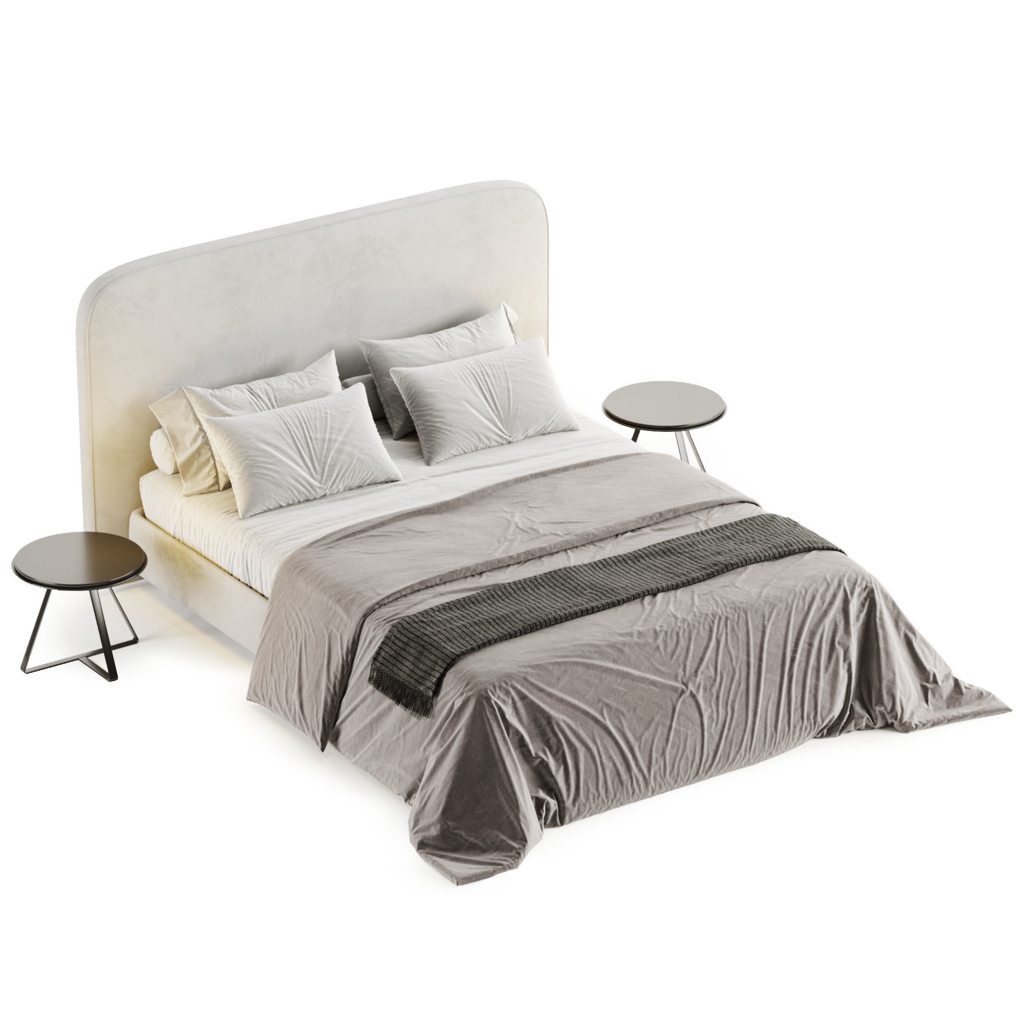 Metis Soft Bed by Wittmann 3D model_9