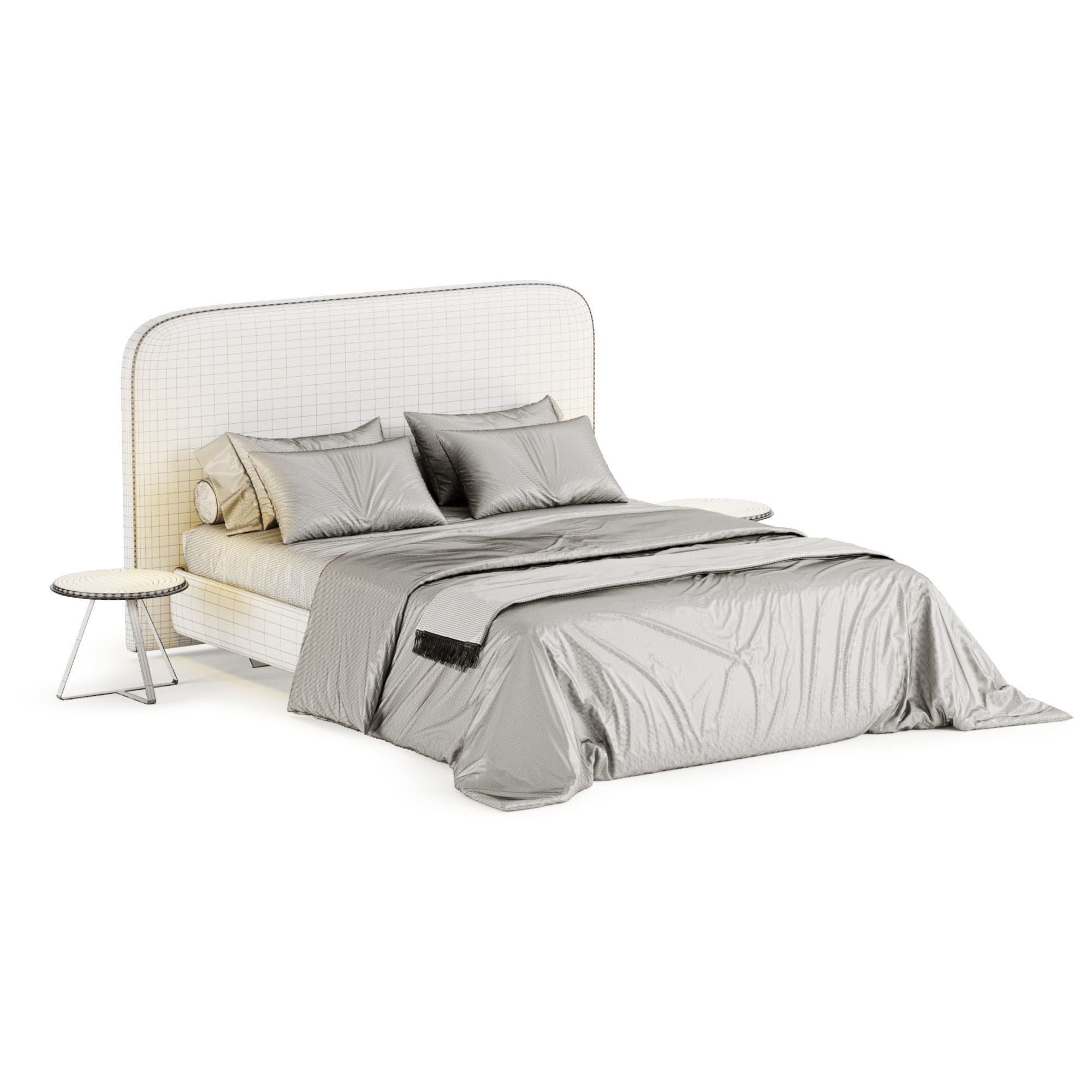 Metis Soft Bed by Wittmann 3D model_10