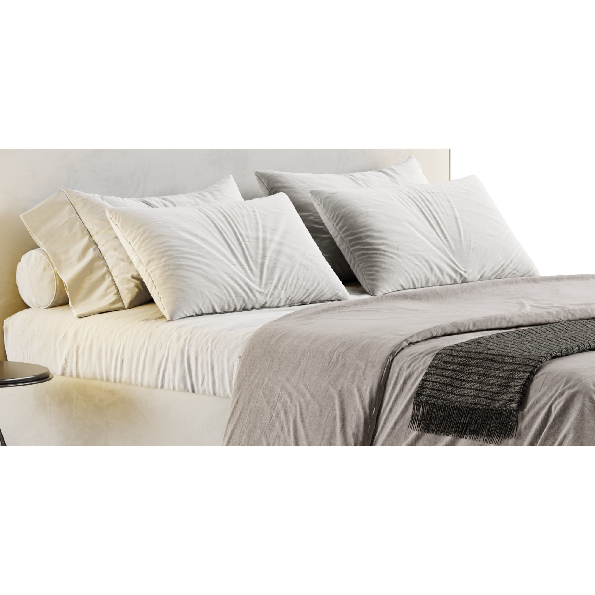 Metis Soft Bed by Wittmann 3D model_6