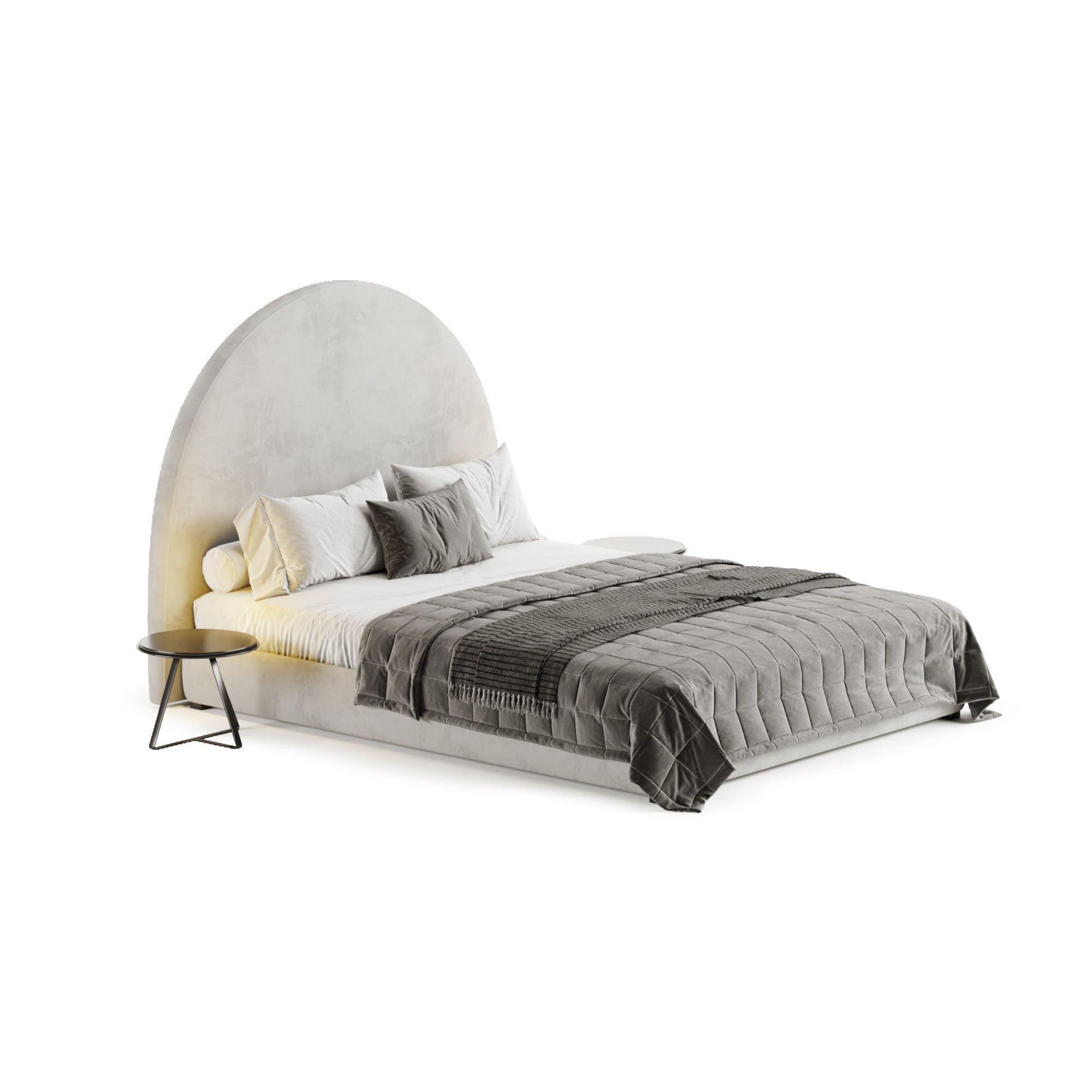 Demi Bed by DWR 3D model_6