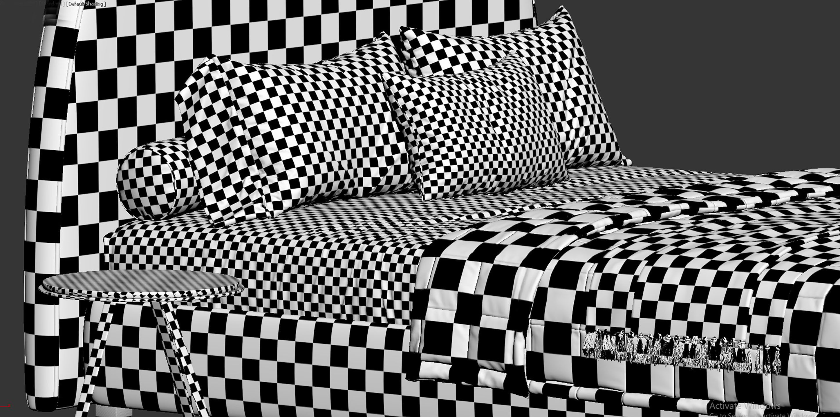 Demi Bed by DWR 3D model_14