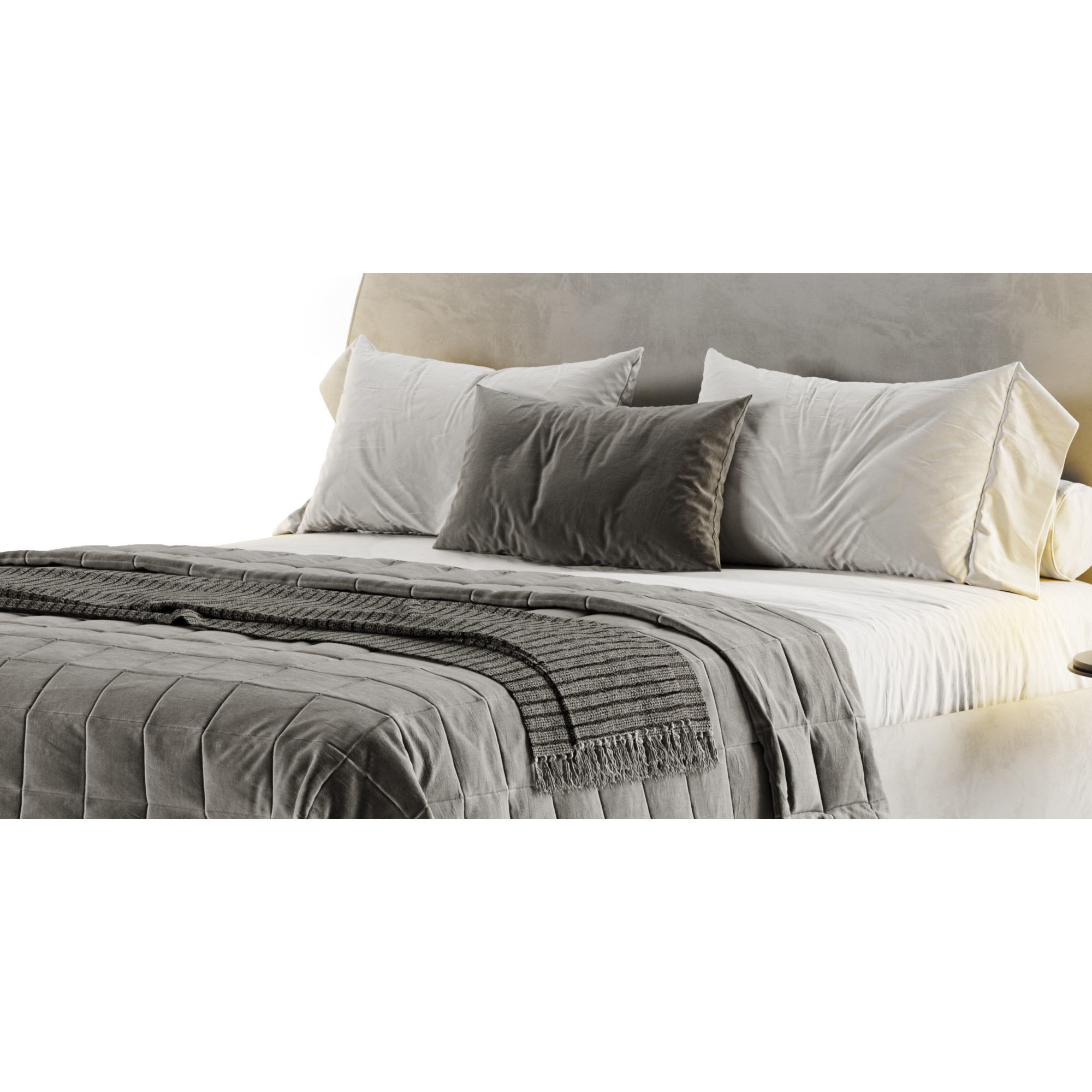 Demi Bed by DWR 3D model_9