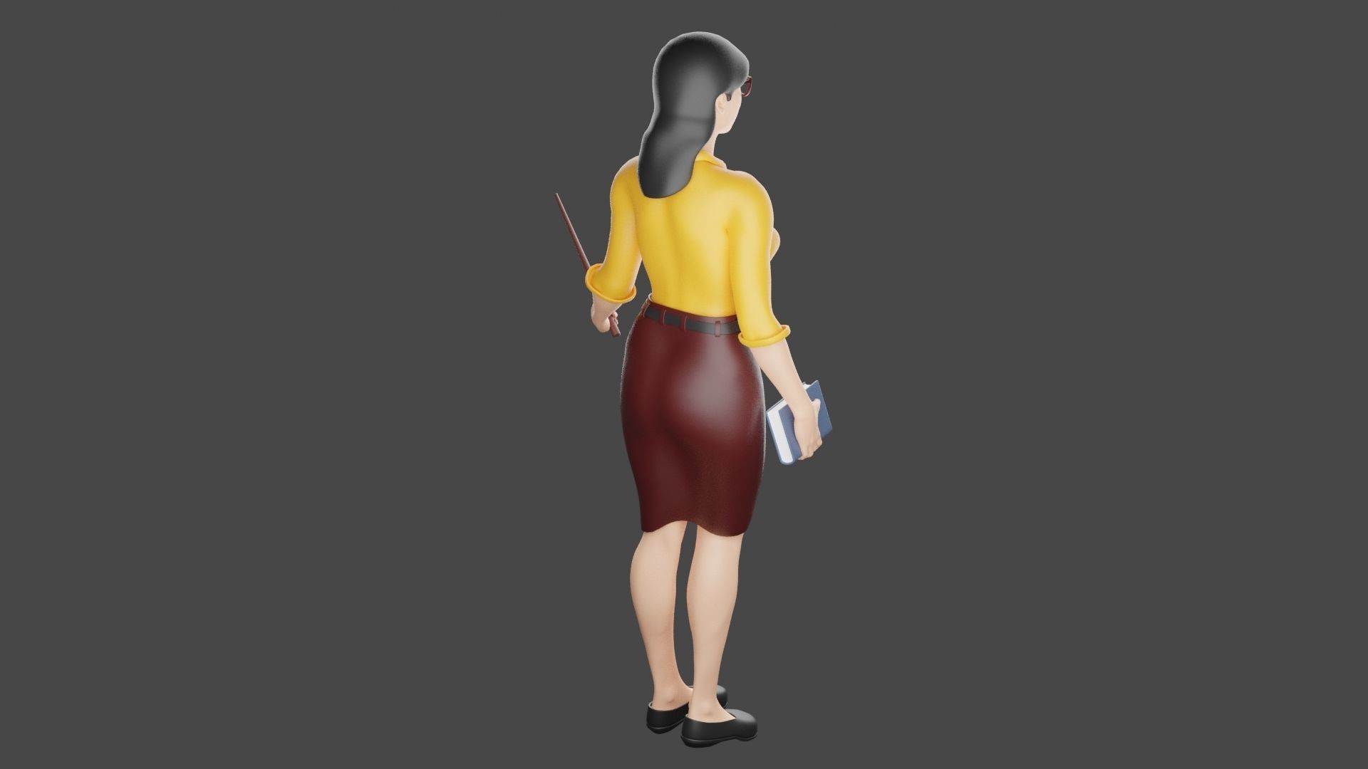 Teacher 3D Model 3D print model_4