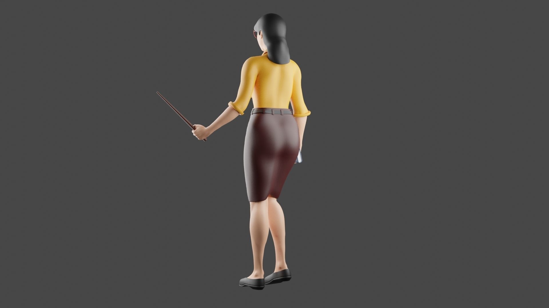 Teacher 3D Model 3D print model_3