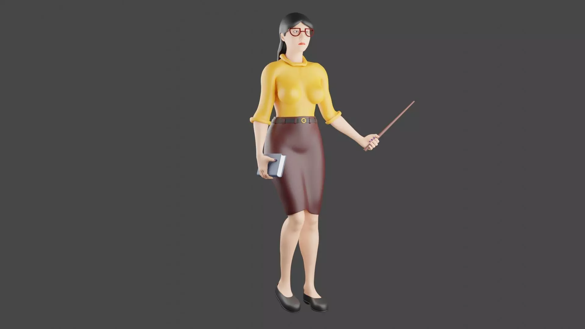 Teacher 3D Model 3D print model_0