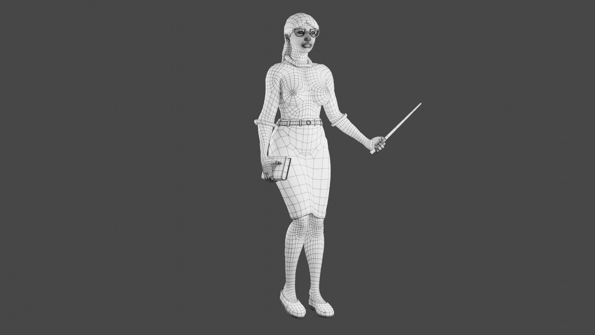 Teacher 3D Model 3D print model_5