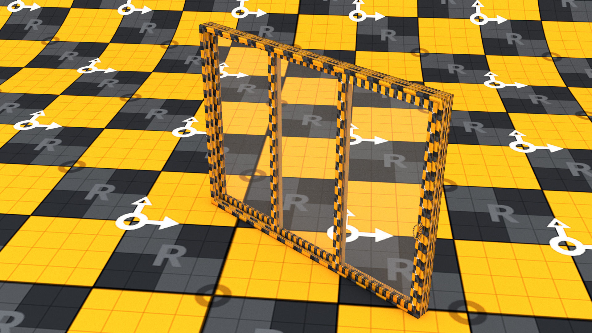 laos Aluminum Stacking Door Low-poly 3D model_14