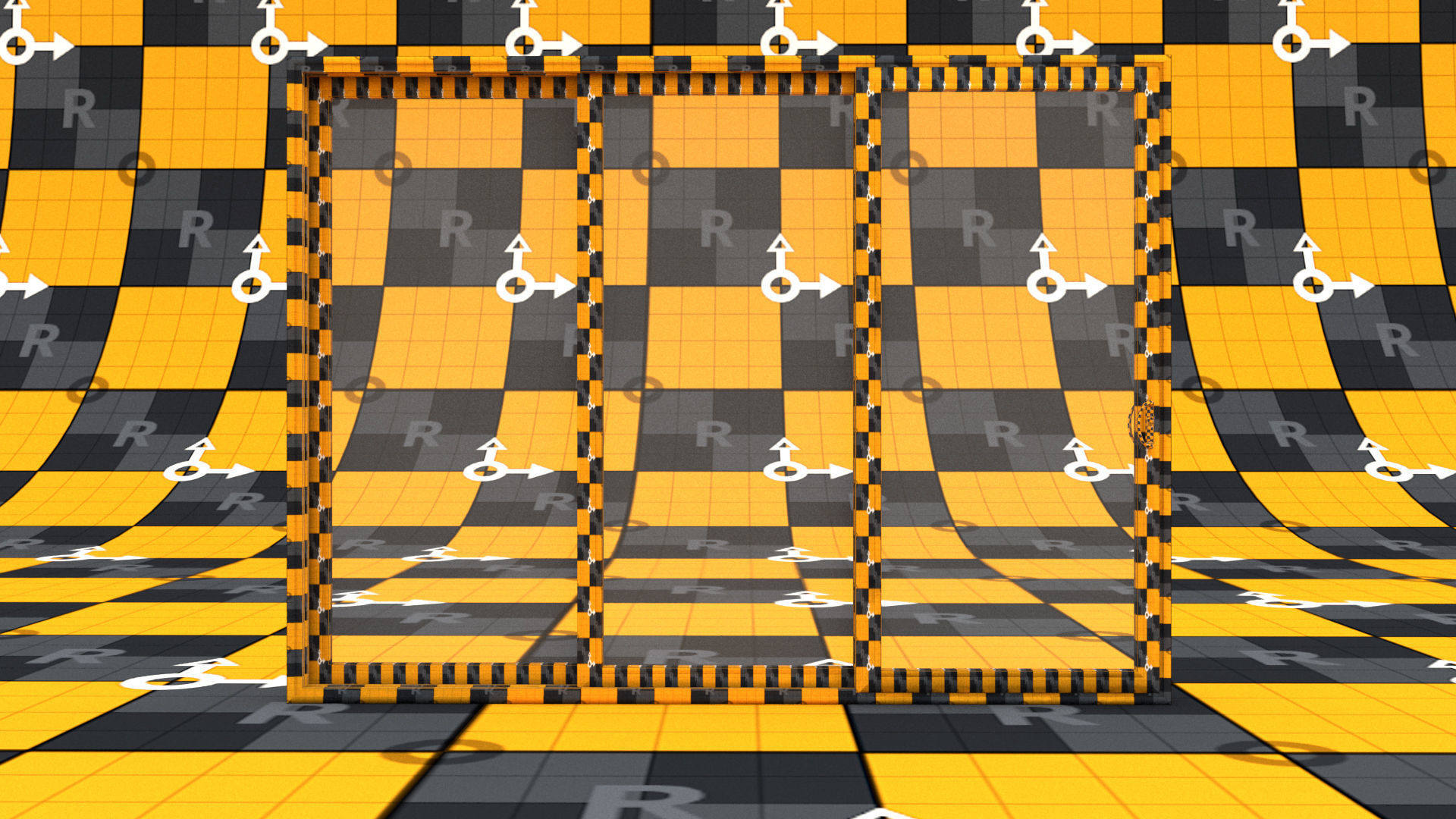 laos Aluminum Stacking Door Low-poly 3D model_12