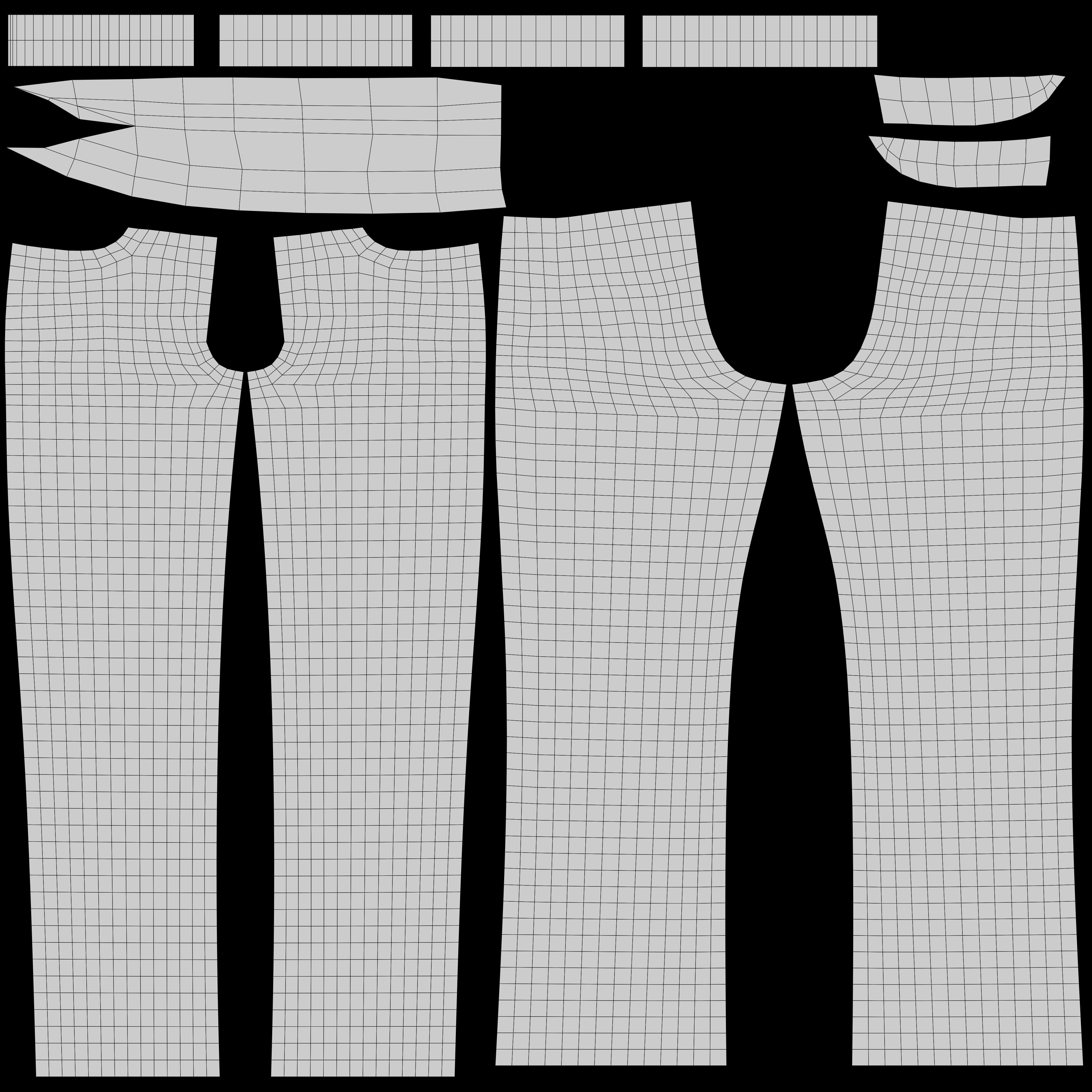 Man outfit v1 - Jean only 1 piece 3D model_25