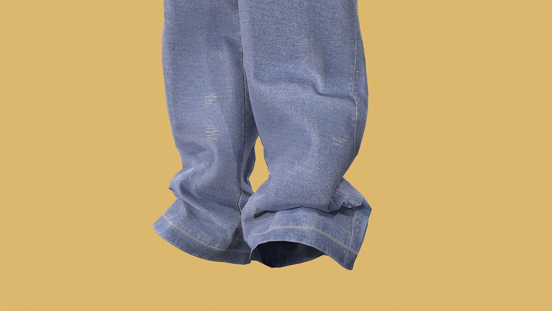 Man outfit v1 - Jean only 1 piece 3D model_16