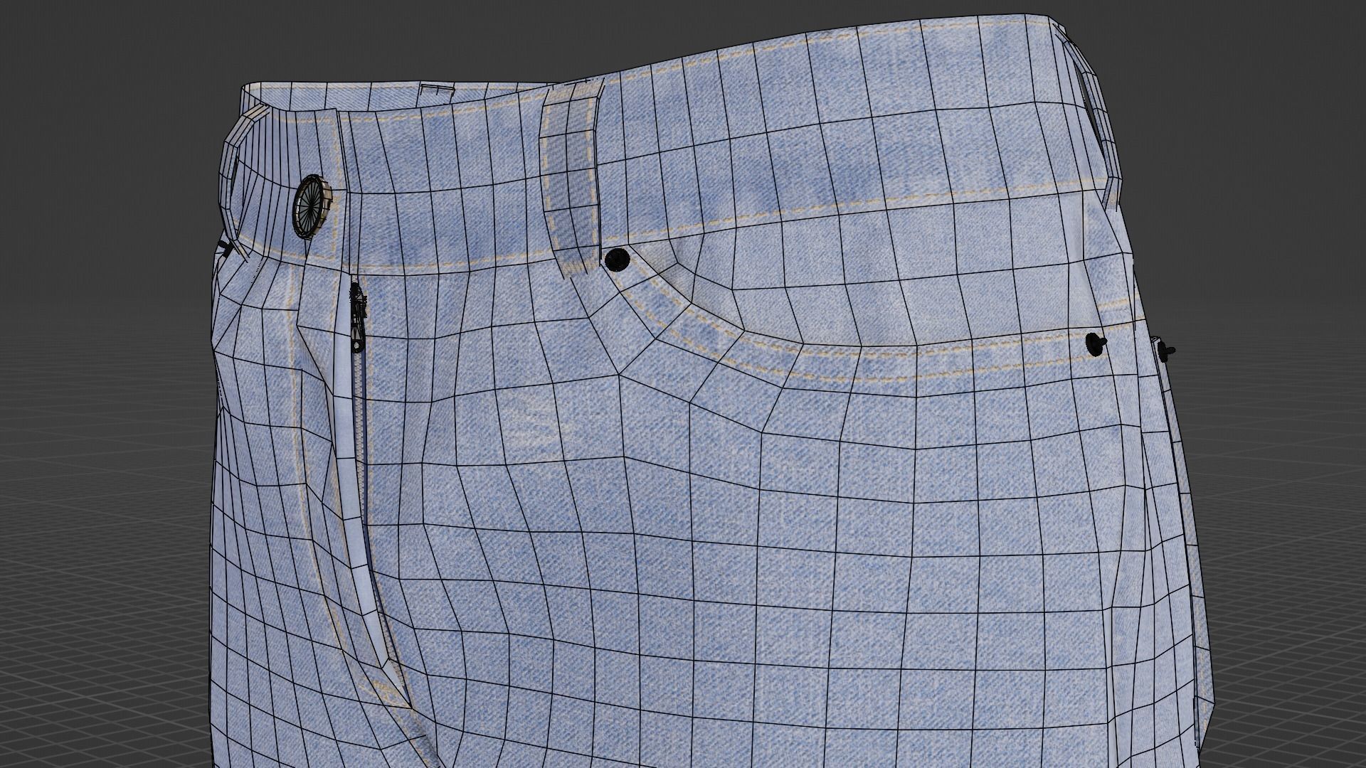 Man outfit v1 - Jean only 1 piece 3D model_23