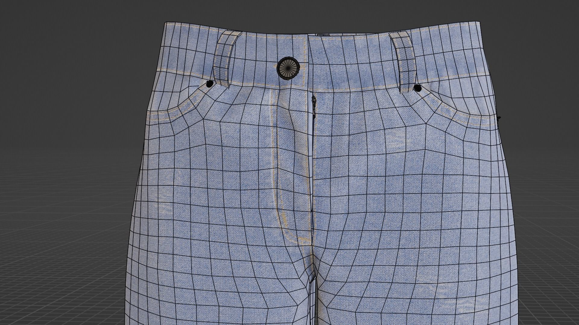 Man outfit v1 - Jean only 1 piece 3D model_22