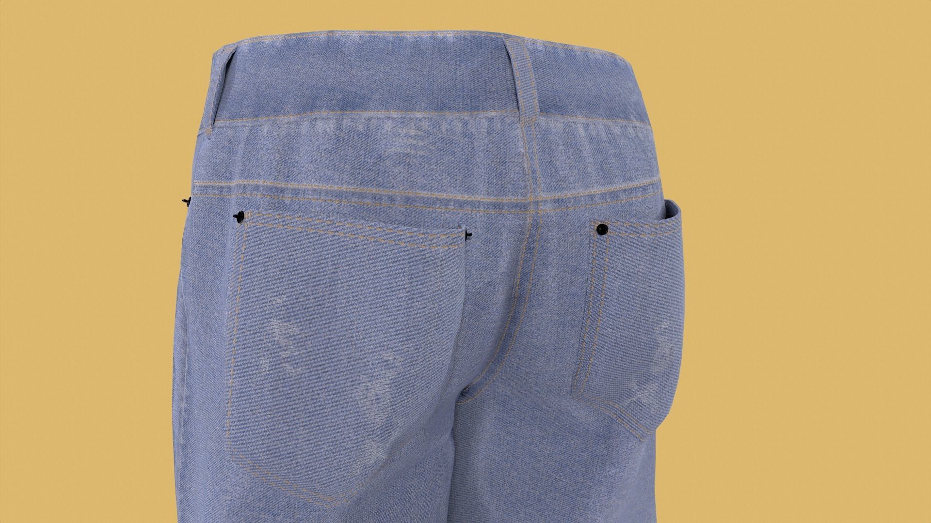 Man outfit v1 - Jean only 1 piece 3D model_12