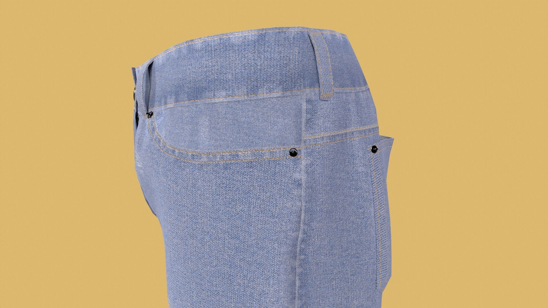 Man outfit v1 - Jean only 1 piece 3D model_11