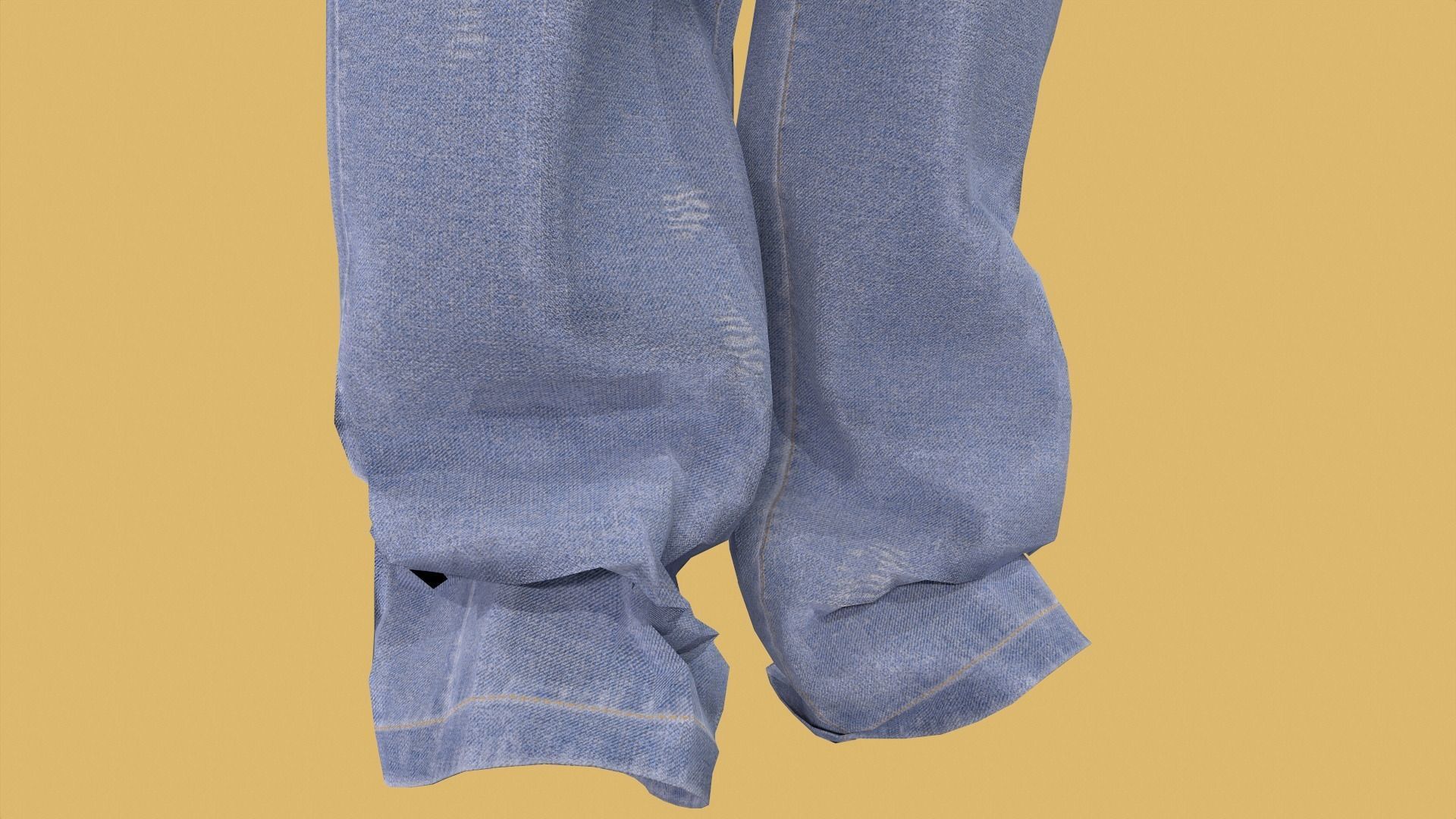 Man outfit v1 - Jean only 1 piece 3D model_14