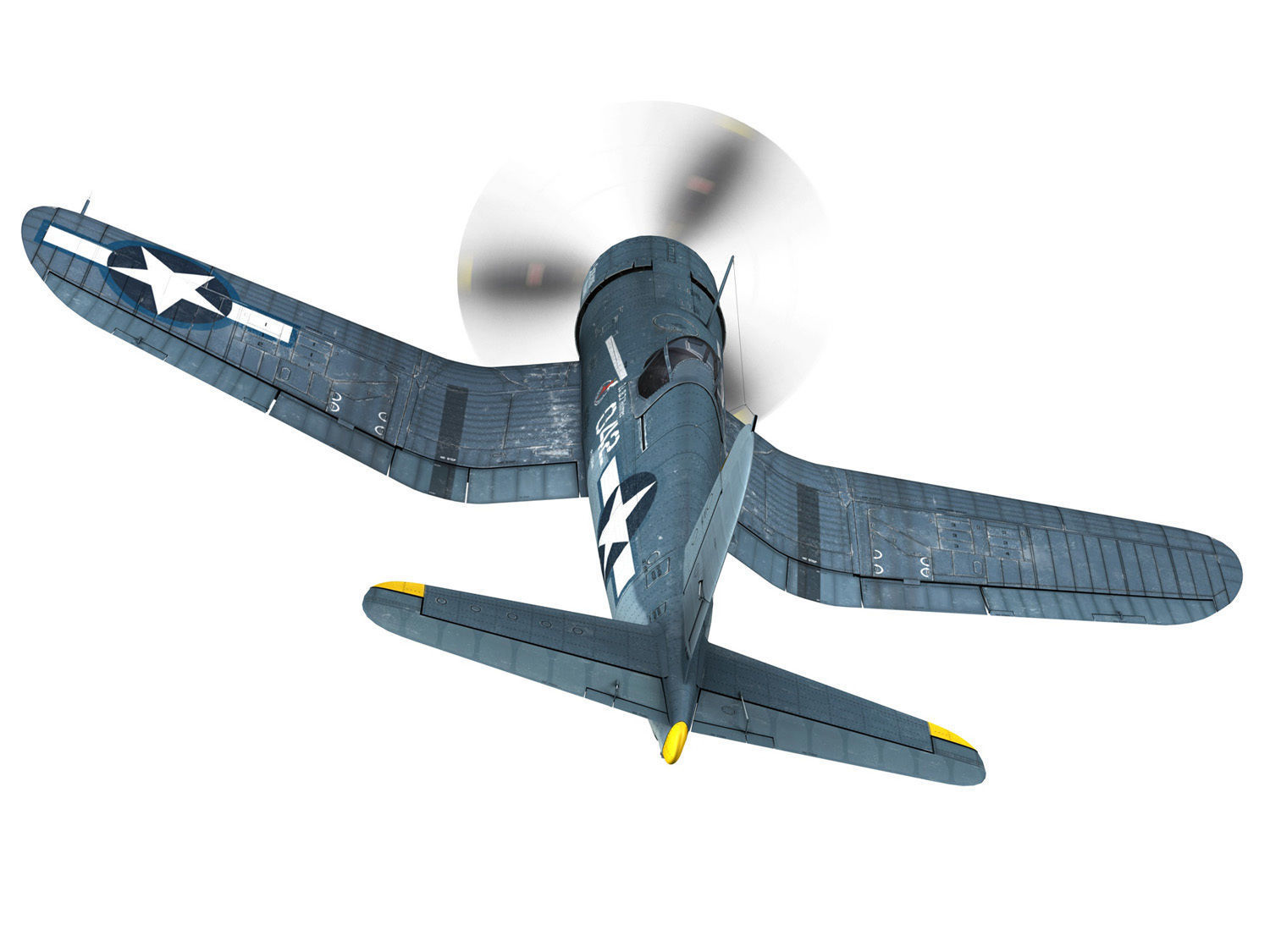Vought F4U-1A - 042 3D model_6