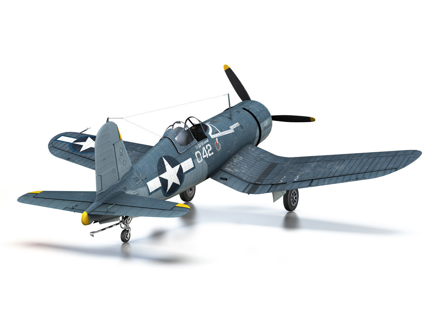 Vought F4U-1A - 042 3D model_19