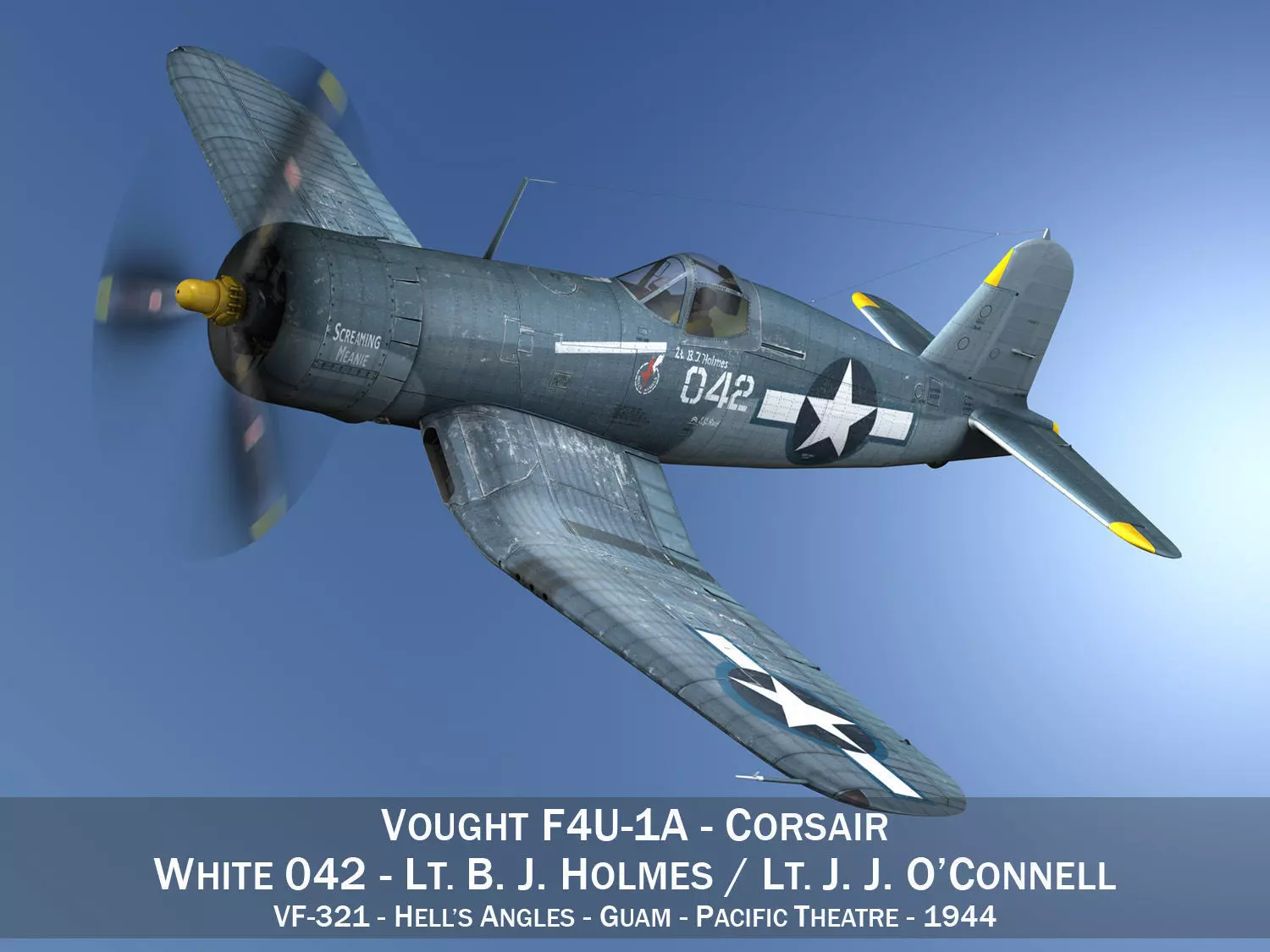 Vought F4U-1A - 042 3D model_0