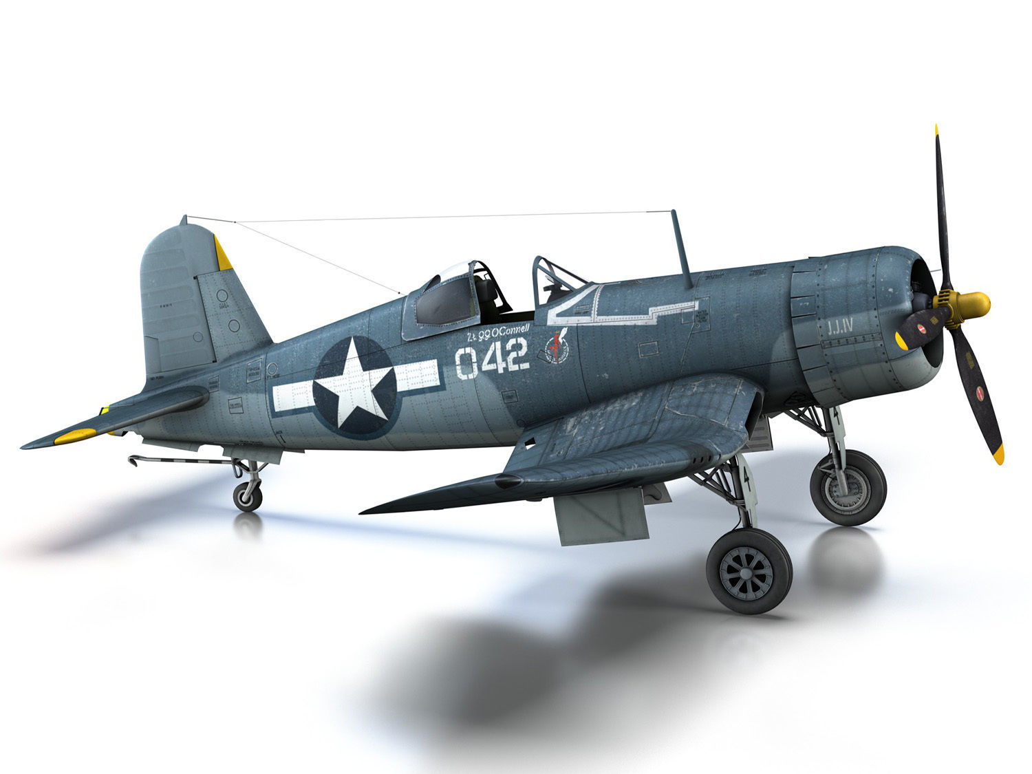 Vought F4U-1A - 042 3D model_20