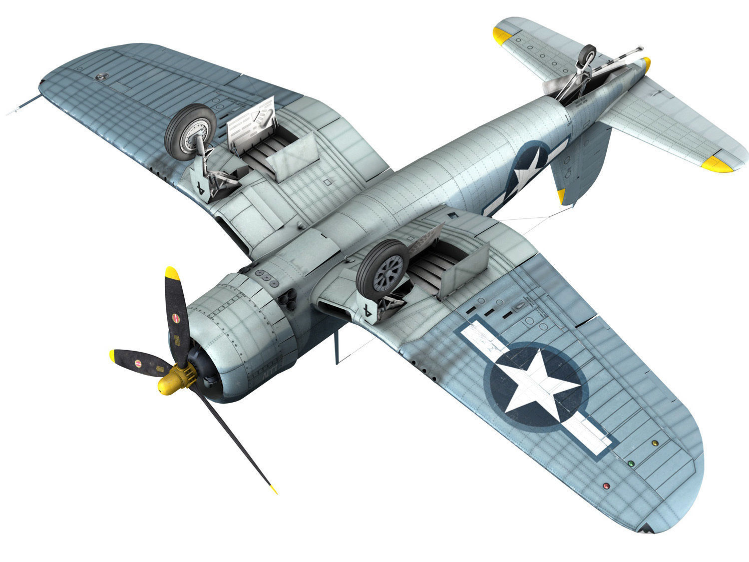 Vought F4U-1A - 042 3D model_24