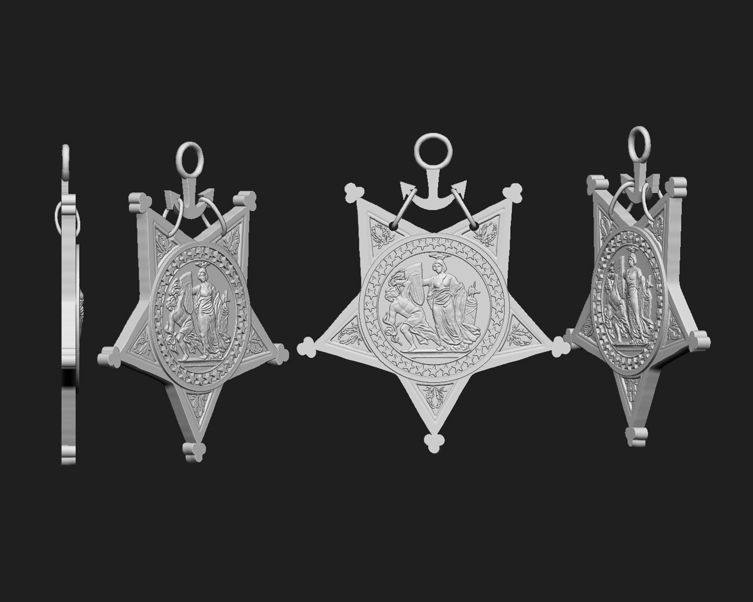 Navy Medal of Honor  3D print model_2
