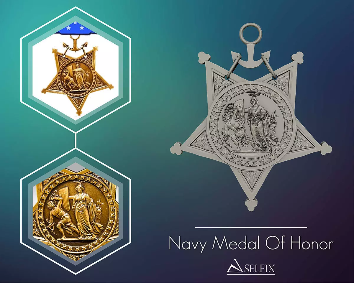 Navy Medal of Honor  3D print model_0