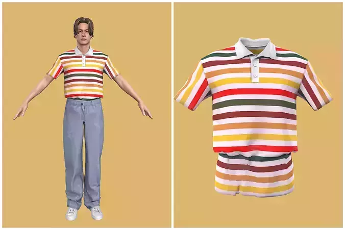 Man outfit v1 - Polo only 1 piece