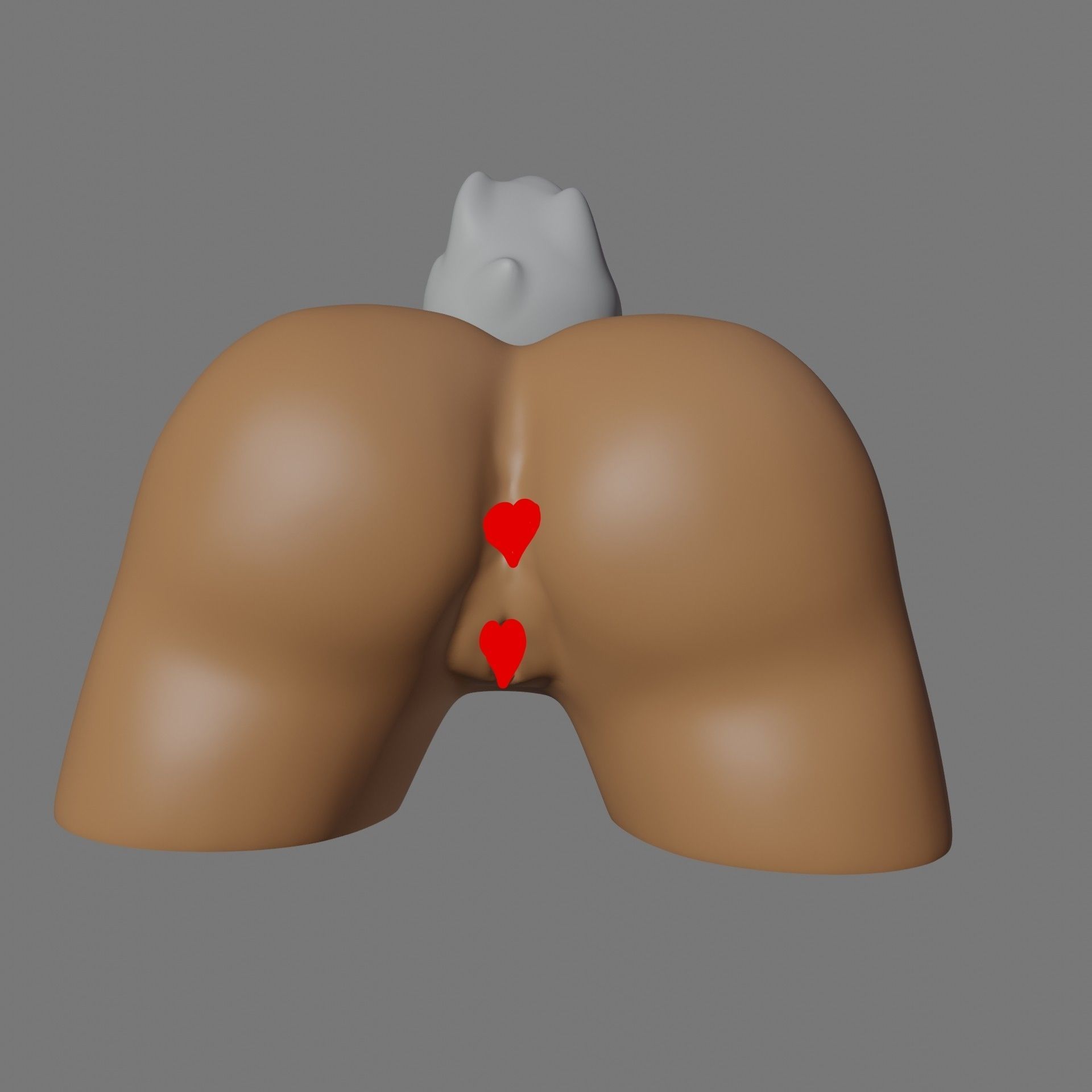 Bunny ass - 3d model exercise Free 3D print model_2