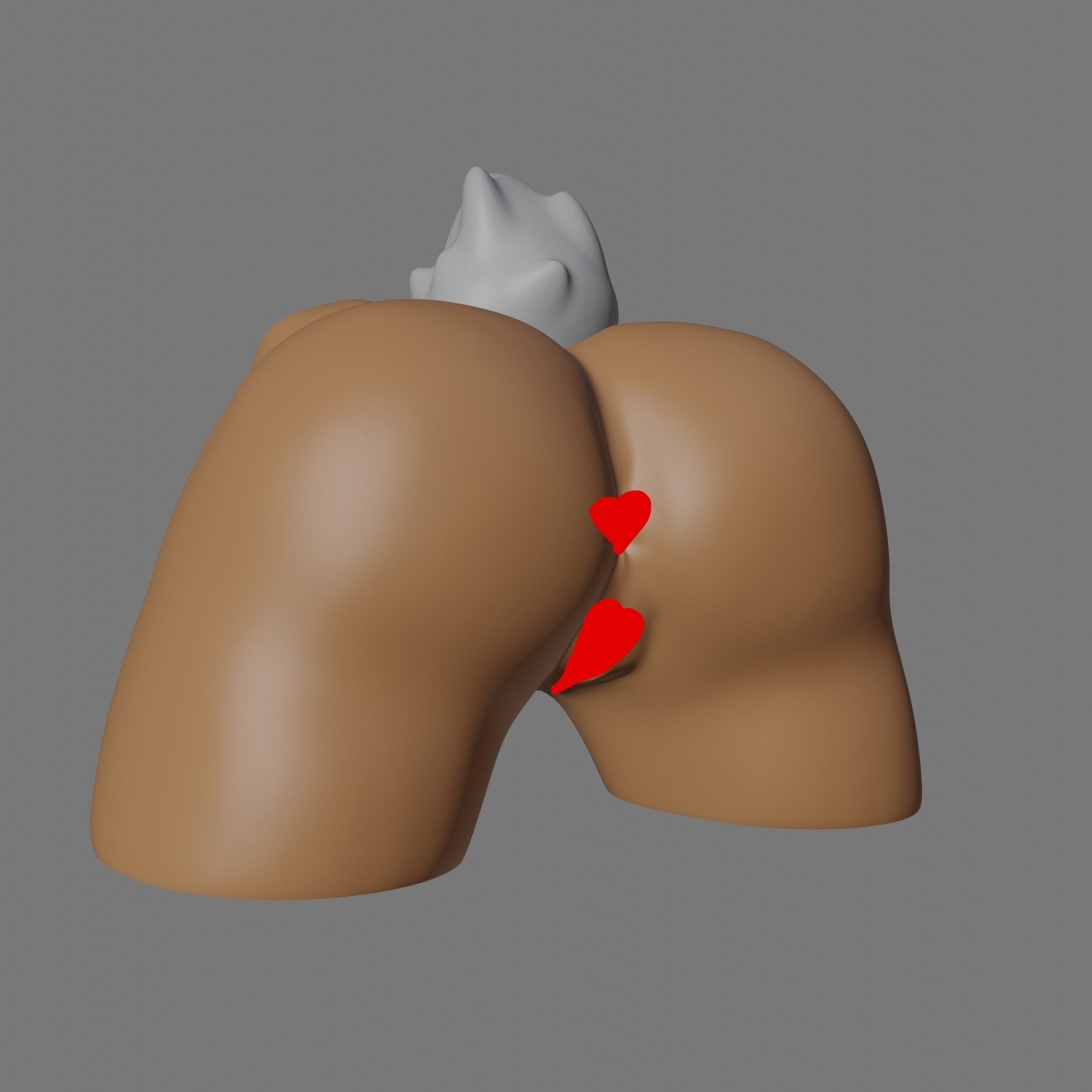 Bunny ass - 3d model exercise Free 3D print model_1