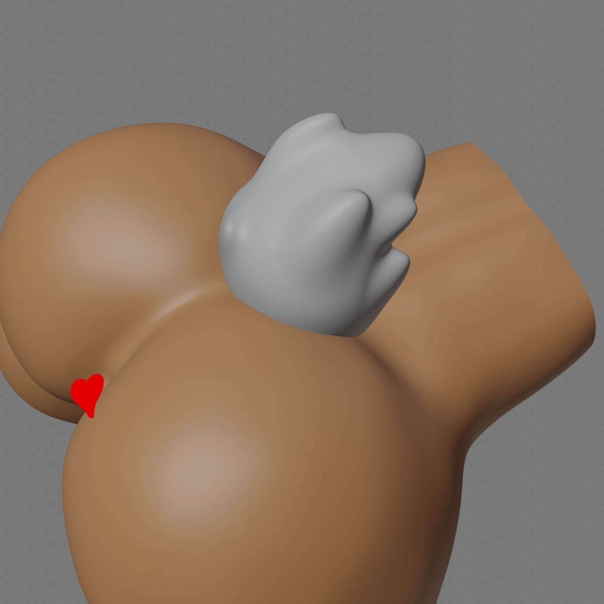 Bunny ass - 3d model exercise Free 3D print model_5