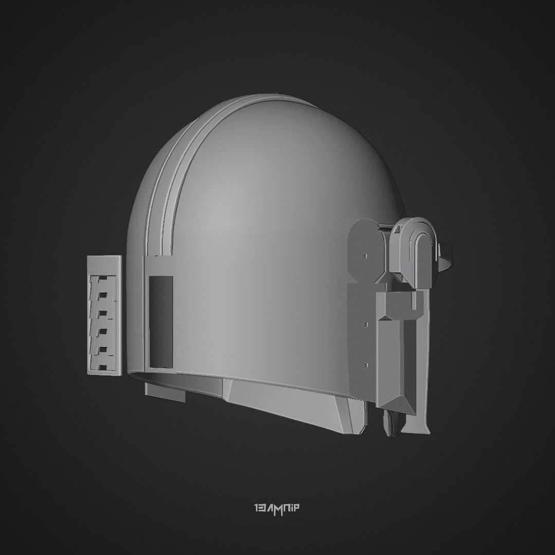 Din Djarin S1 Helmet 3D print model_25
