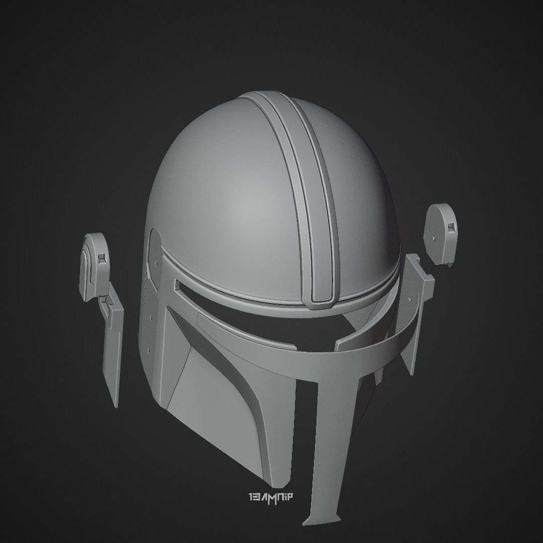 Din Djarin S1 Helmet 3D print model_1