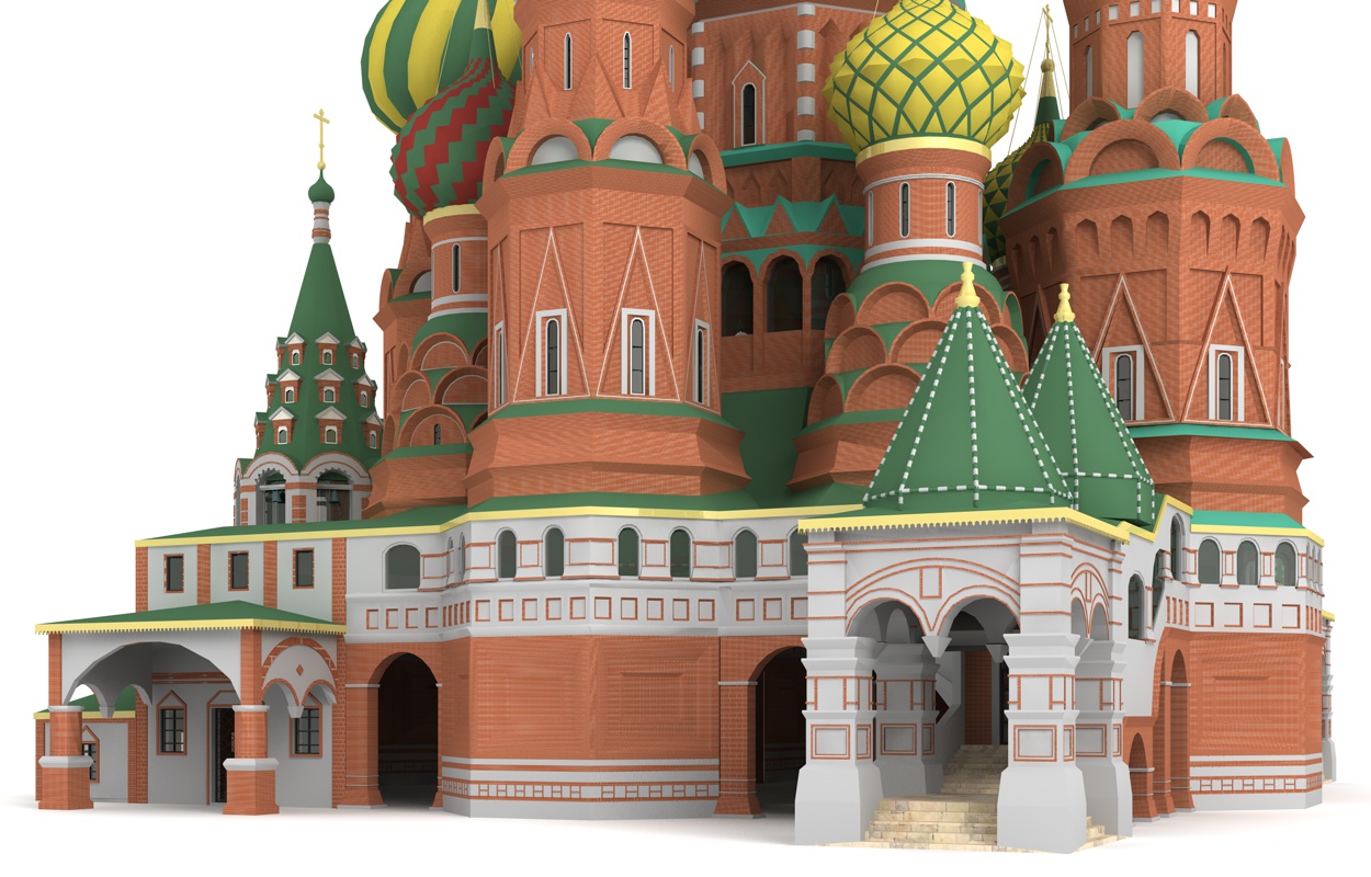 Saint Basils Cathedral Moscow 3D model_3