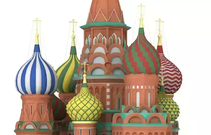 Saint Basils Cathedral Moscow 3D model