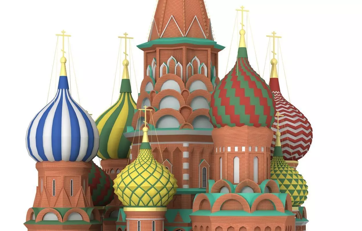 Saint Basils Cathedral Moscow 3D model_0